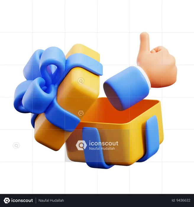 Gift Like Hand Gestures  3D Icon