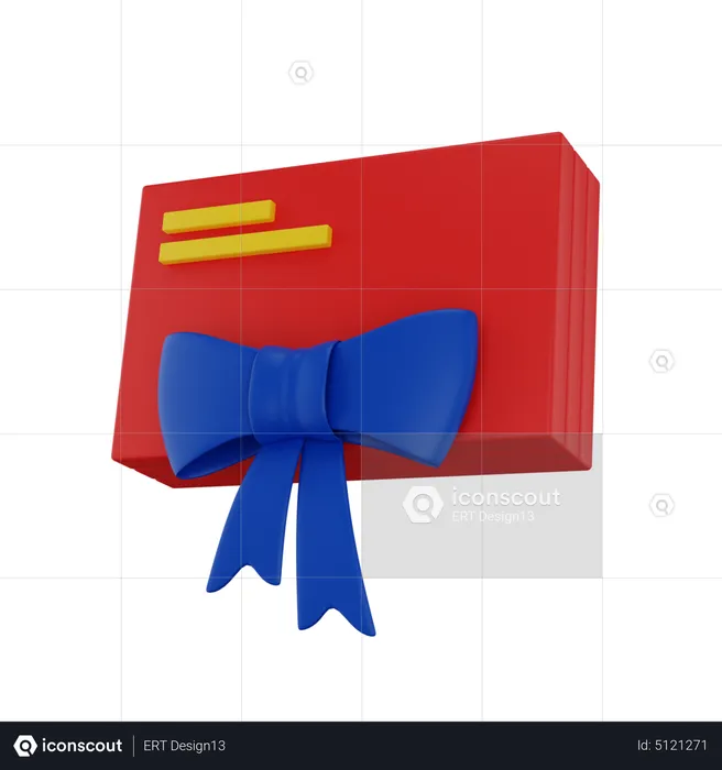 Gift Mail  3D Icon