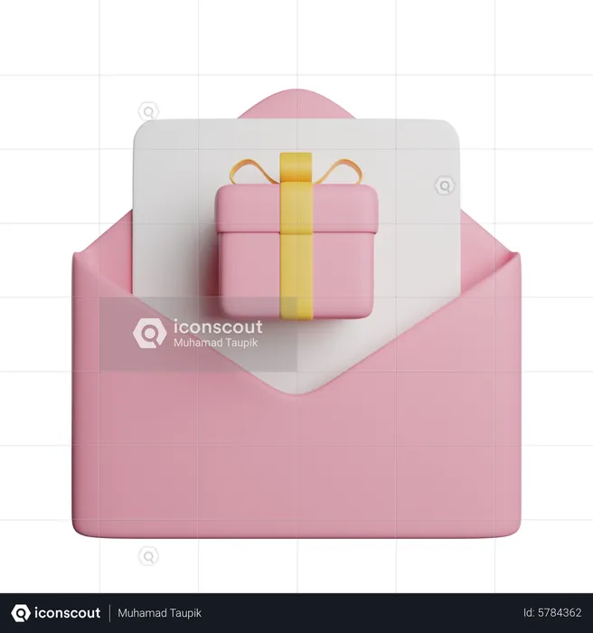 Gift Message  3D Icon