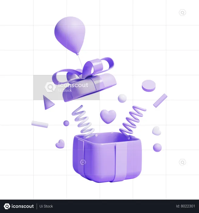Gift Opening  3D Icon