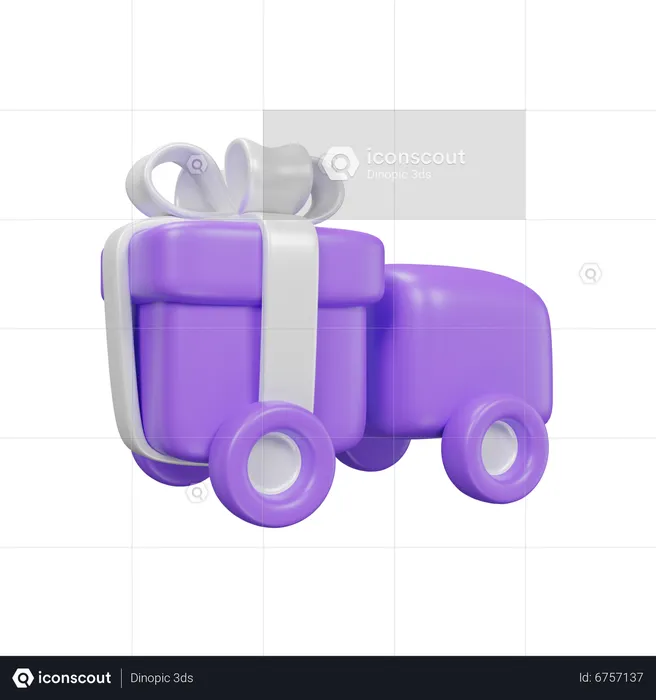 Gift Shipping  3D Icon