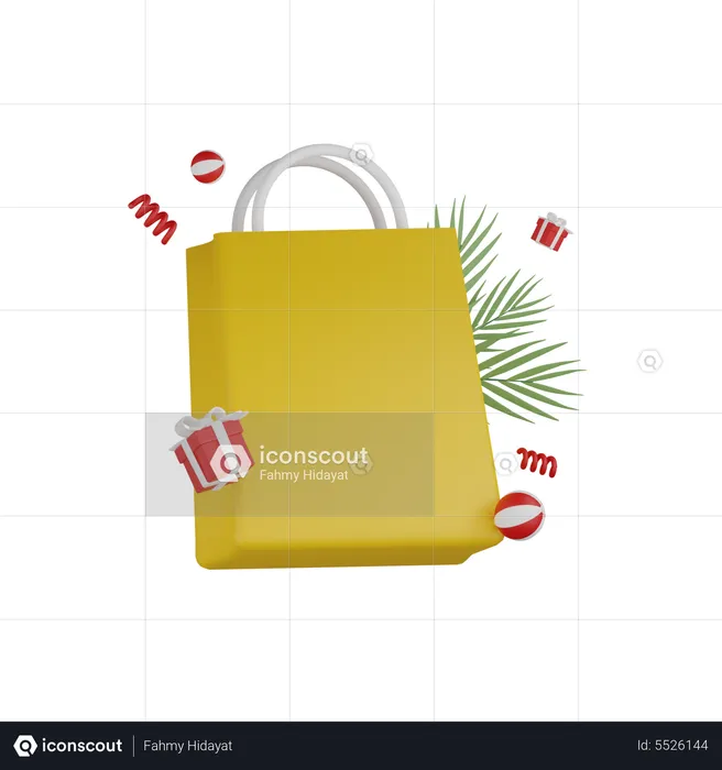 Gift Shopping Offer  3D Icon