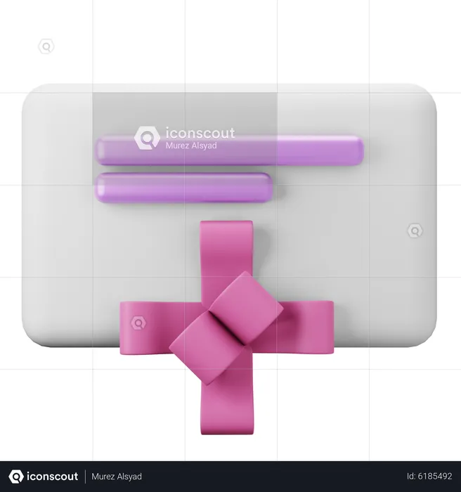 Gift Ticket  3D Icon