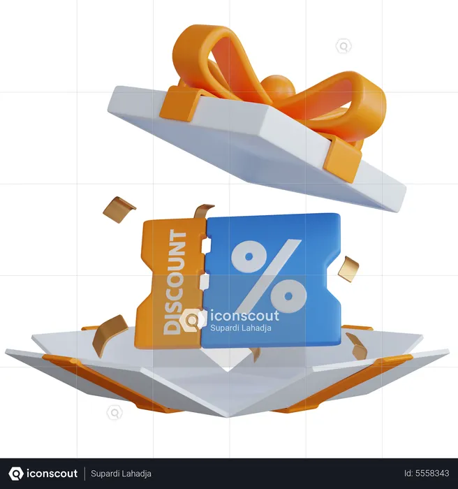 Gift Voucher  3D Icon