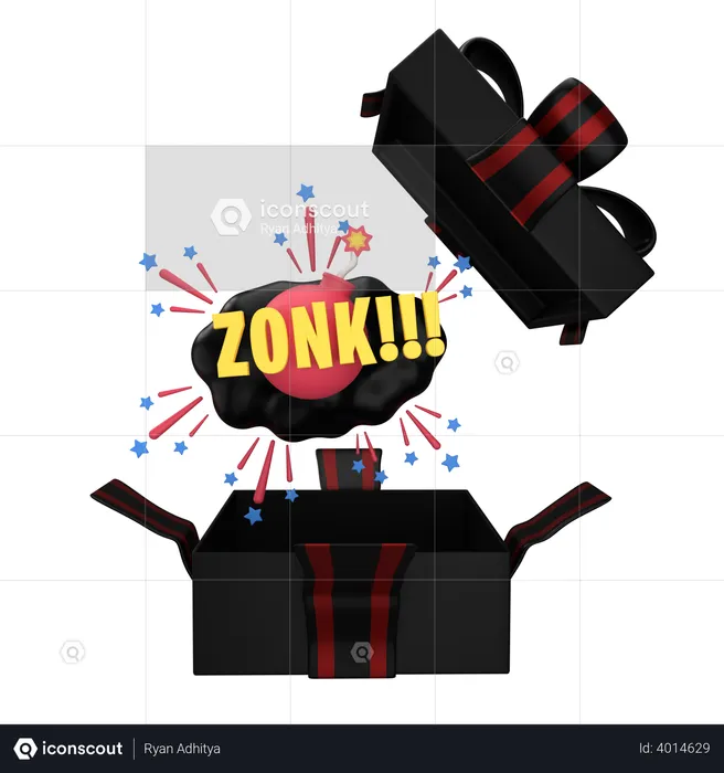 Gift Zonk  3D Sticker