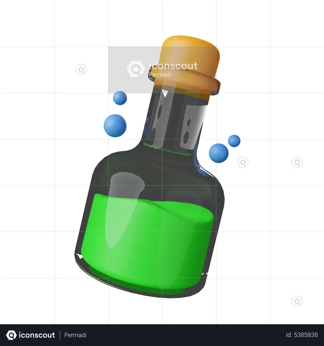 Giftflasche  3D Icon