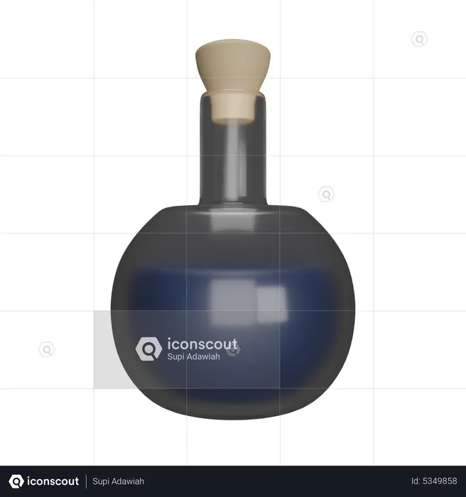 Giftflasche  3D Icon