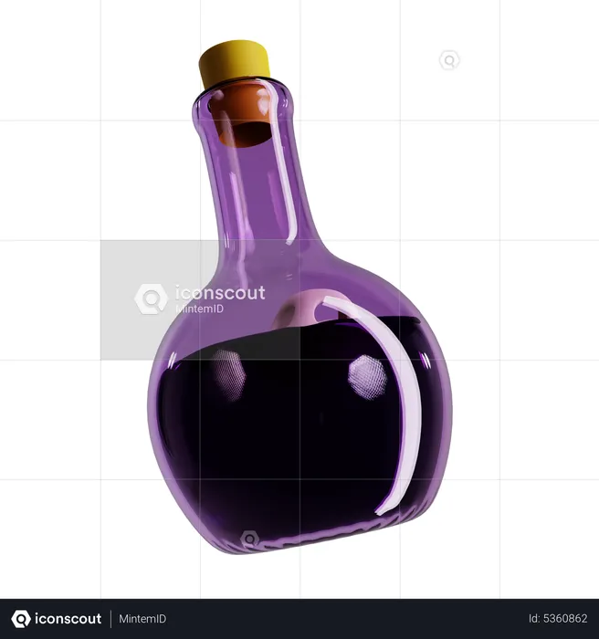 Giftflasche  3D Icon