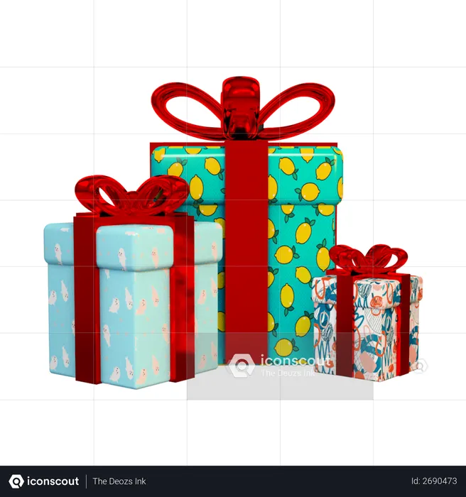 Gifts  3D Illustration