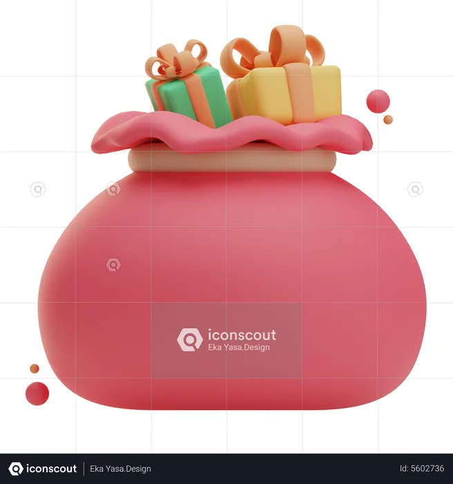 Gifts Bag  3D Icon