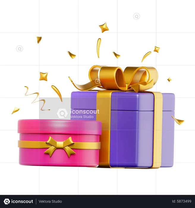 Gifts Presents  3D Icon
