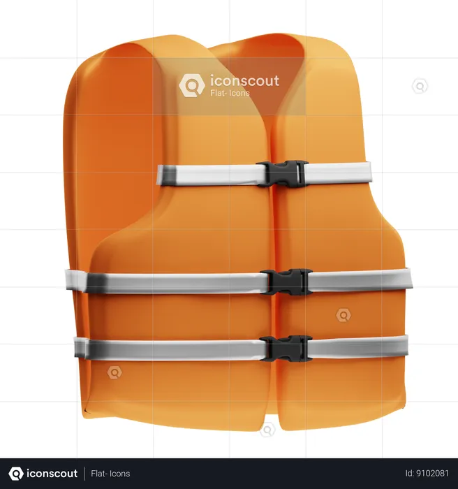 Gilet de sécurité  3D Icon