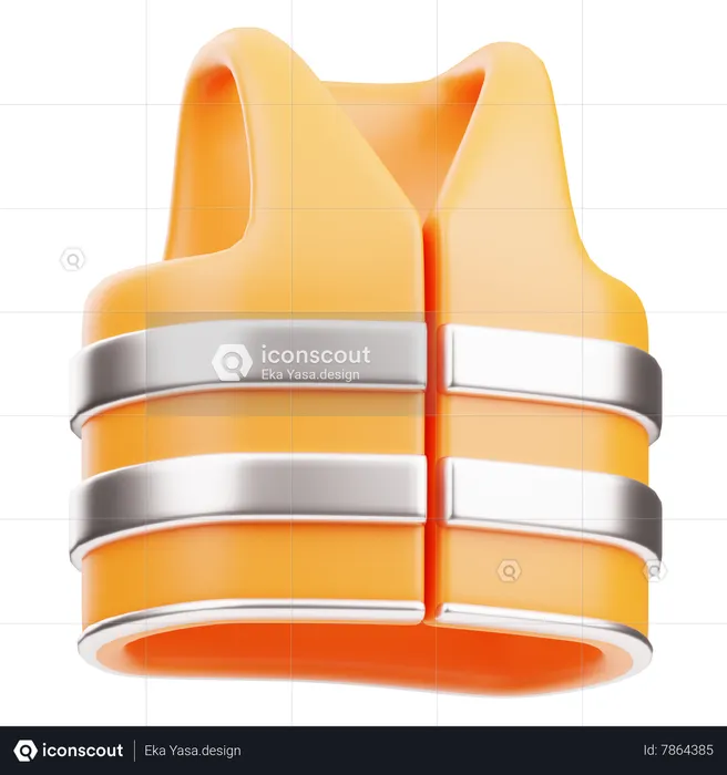 Gilet de sécurité  3D Icon