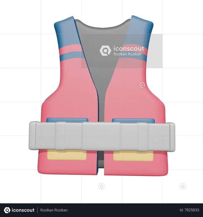 Gilet de sécurité  3D Icon