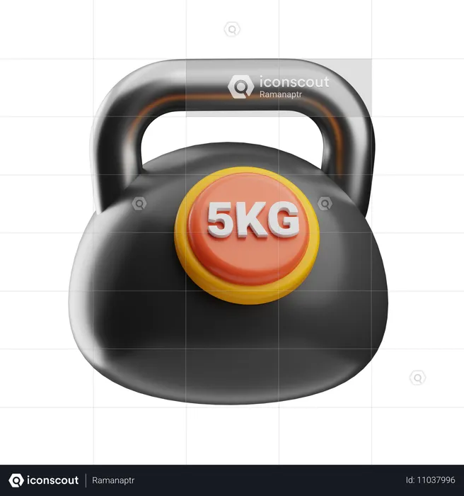 Gimnasio con mancuernas  3D Icon