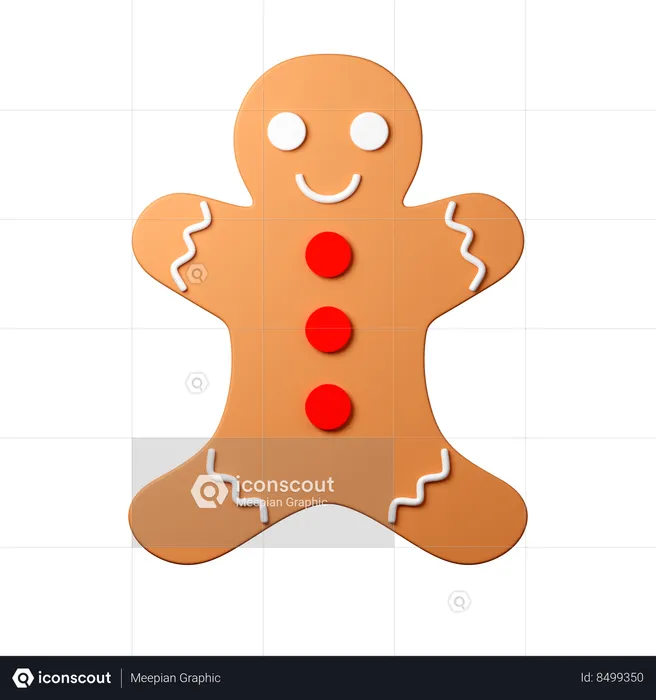 Ginger Bread  3D Icon