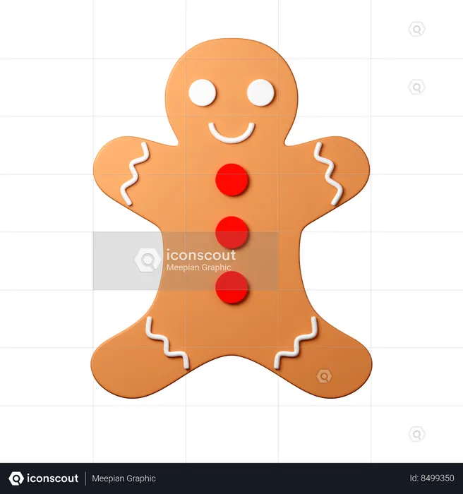 Ginger Bread  3D Icon