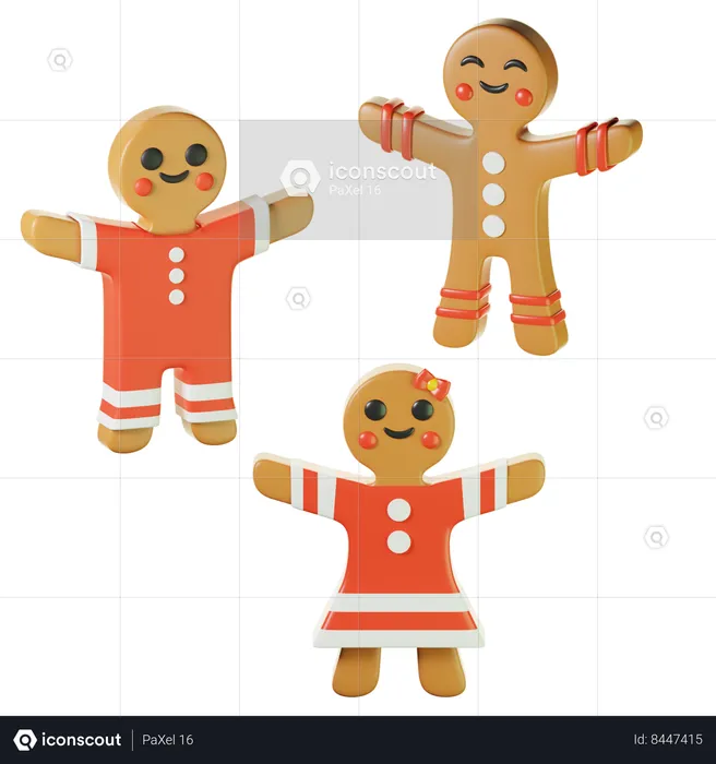 Ginger Bread  3D Icon