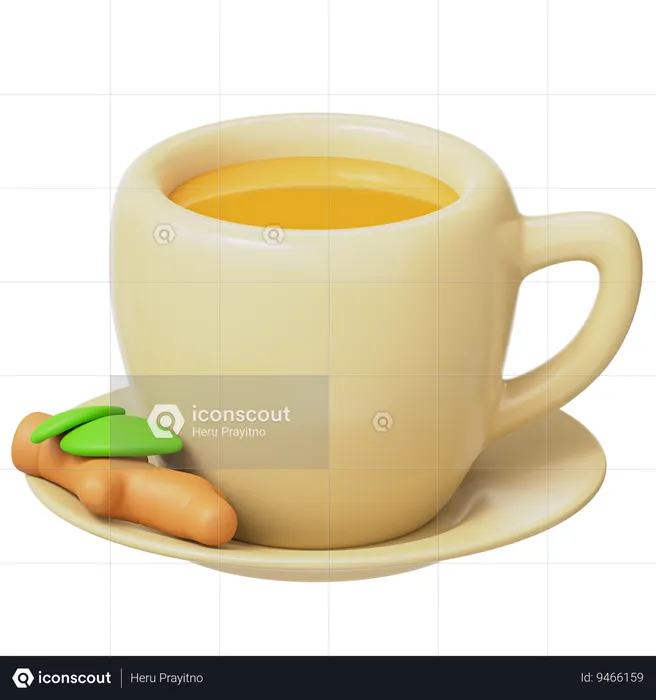 Ginger Tea  3D Icon