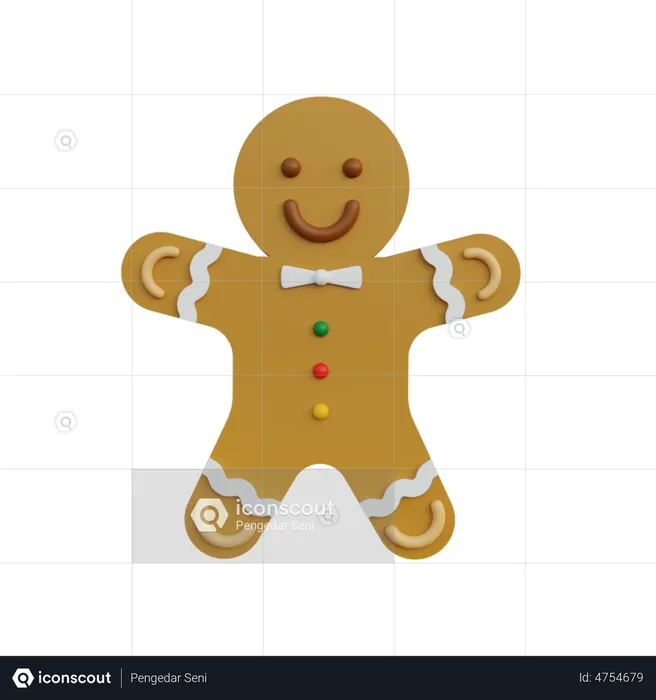 Gingerbread Cookie  3D Icon