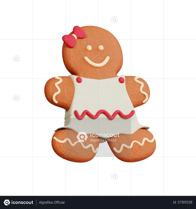 Gingerbread Cookie  3D Icon