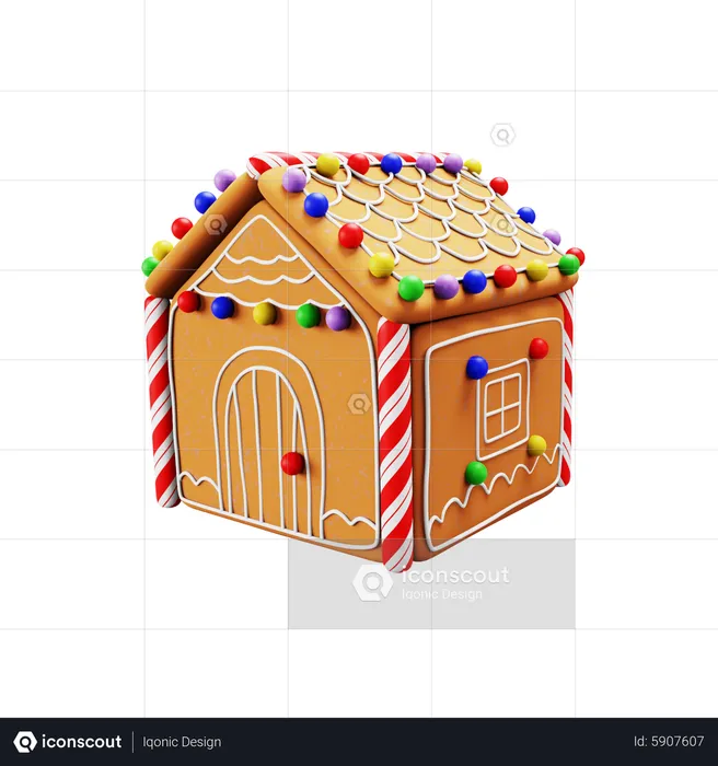 Gingerbread House  3D Icon