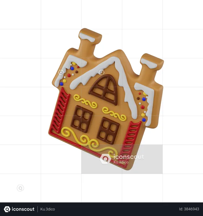 Gingerbread House  3D Icon
