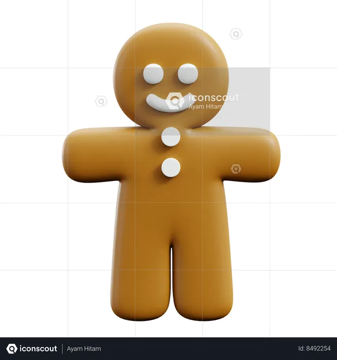 Gingerman  3D Icon