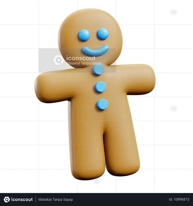 Bonhomme de gingembre  3D Icon