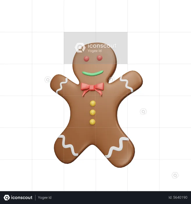 Gingerman  3D Icon