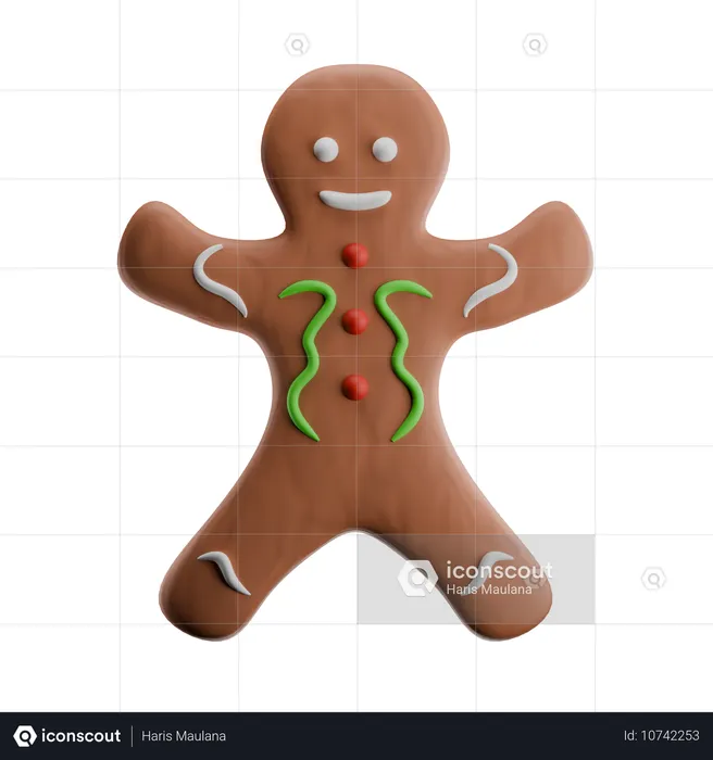 Gingerman  3D Icon