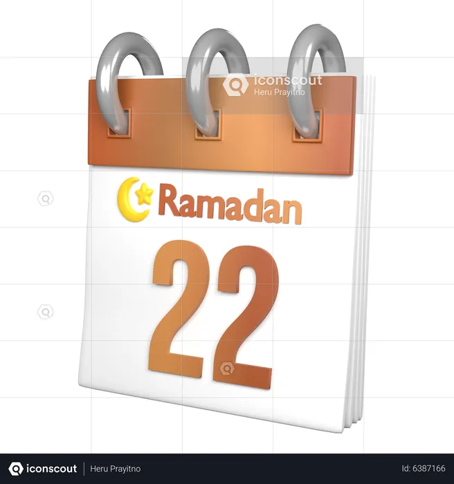 Giorno 22 Ramadan  3D Icon