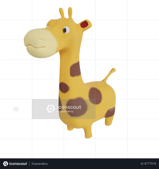 Girafa  3D Icon