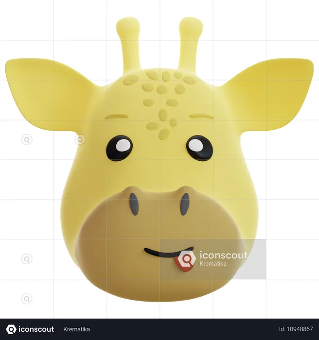 Girafa  3D Icon