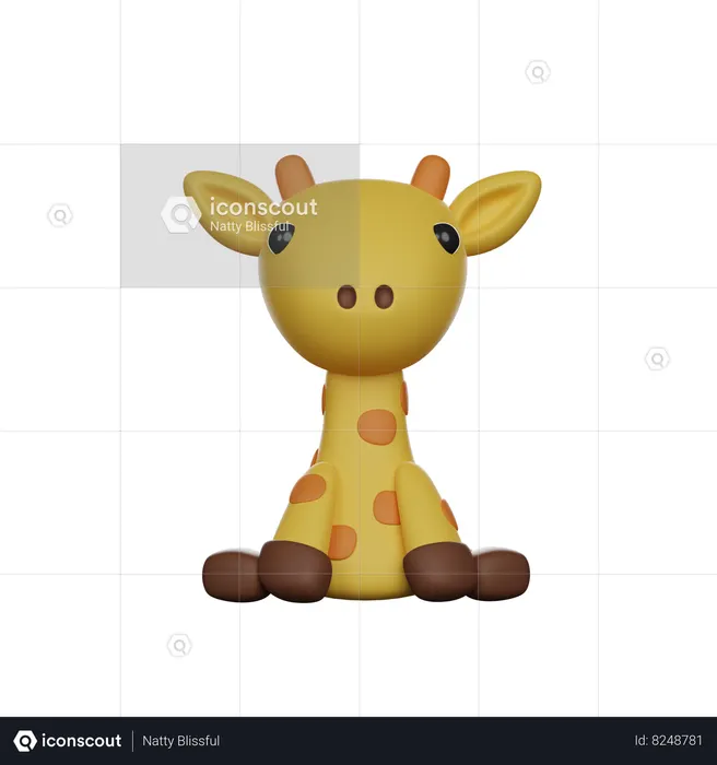 Giraffe  3D Icon