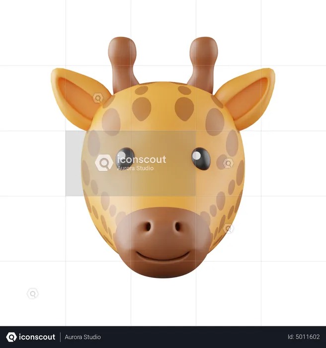 Giraffe Emoji 3D Icon