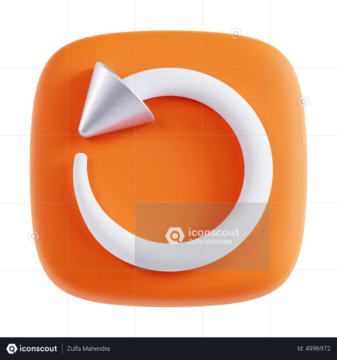 Vire à esquerda  3D Icon