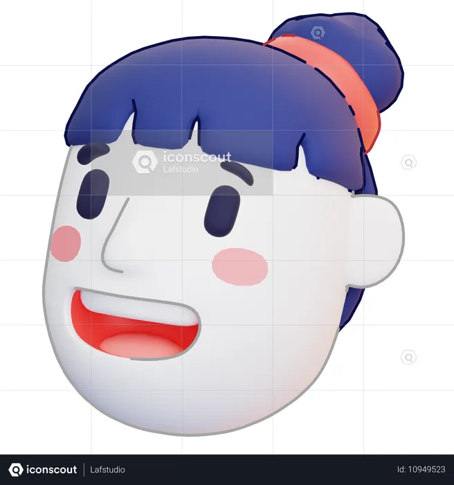 女の子 Emoji 3D Icon