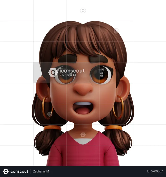 GIRL  3D Icon