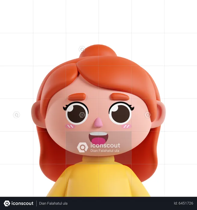 Girl  3D Icon