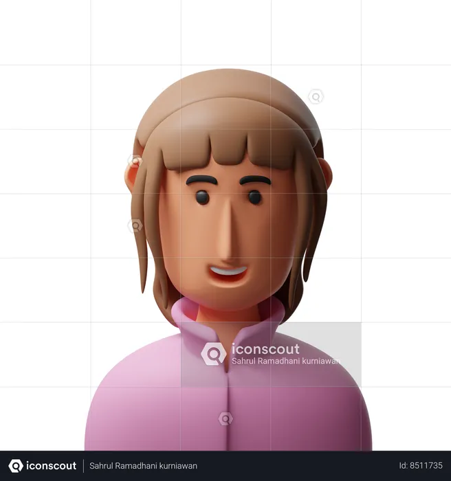 Girl Avatar  3D Icon