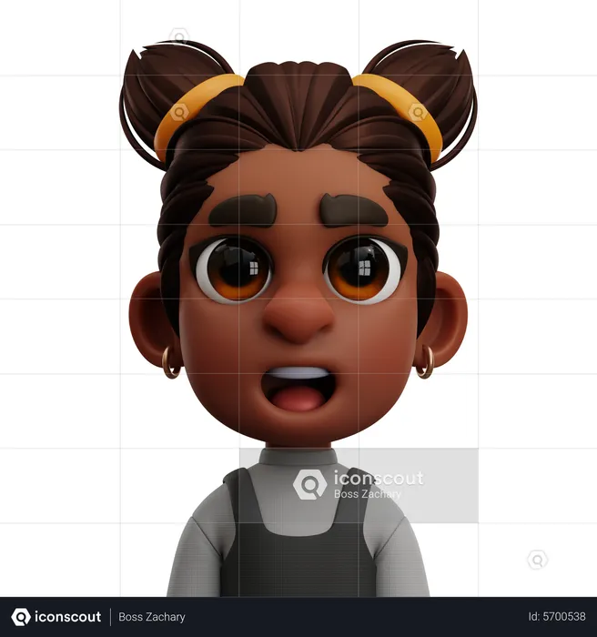 Girl Child  3D Icon