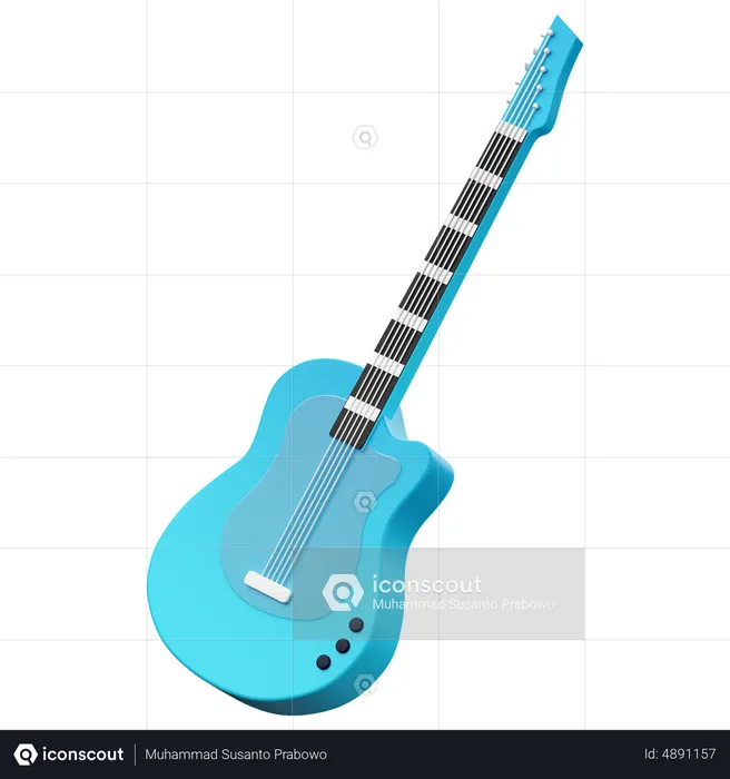 Gitarre  3D Icon