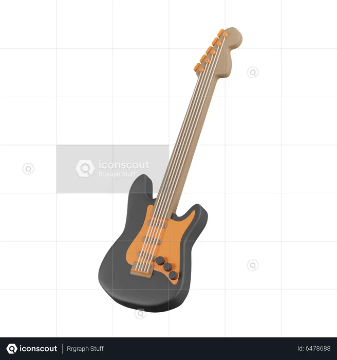 Gitarre  3D Icon