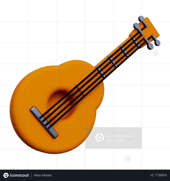 Gitarre  3D Icon