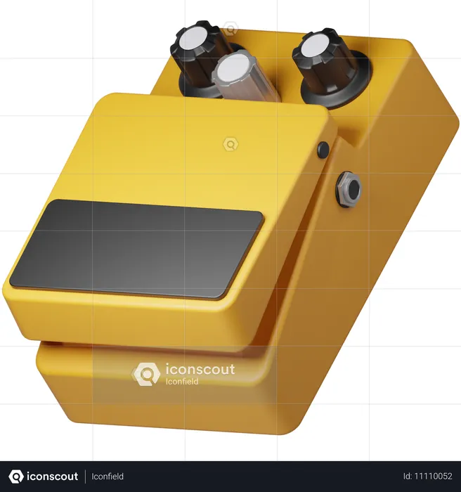 Gitarrenpedal  3D Icon