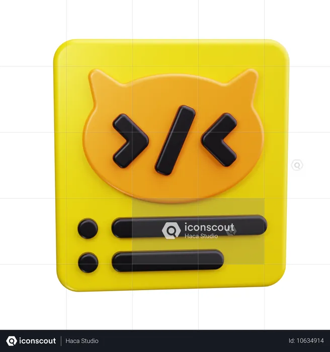 GitHub ロゴ  3D Icon