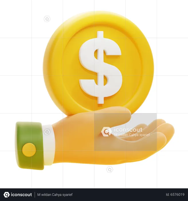 GIVE COIN  3D Icon