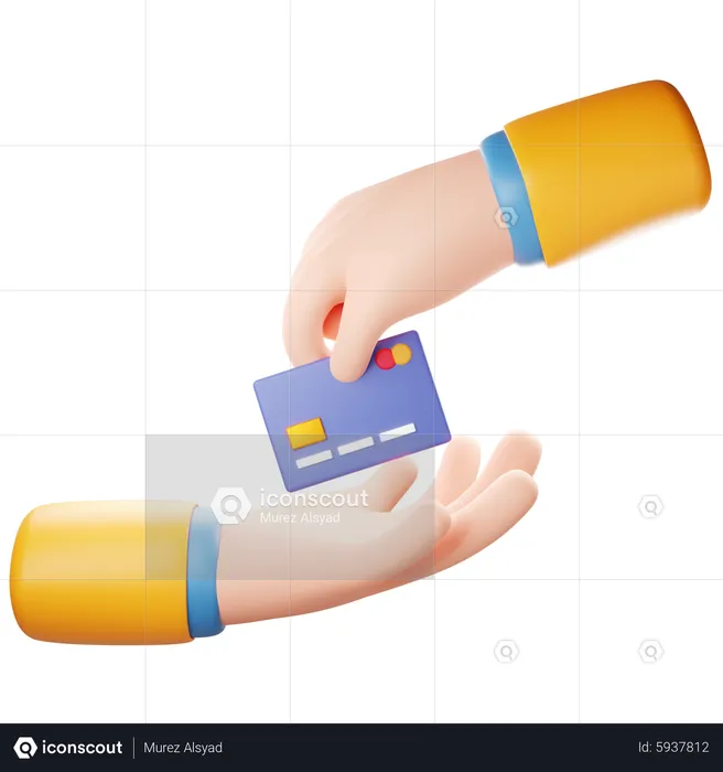 Give Credit Card  3D Icon