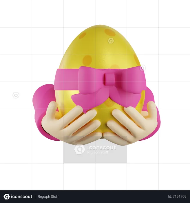 Give Easter Egg  3D Icon